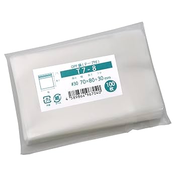 opp袋 Amazon | OPP袋 缶バッジ用 スリーブ テープ付 国産 70x80mm 100